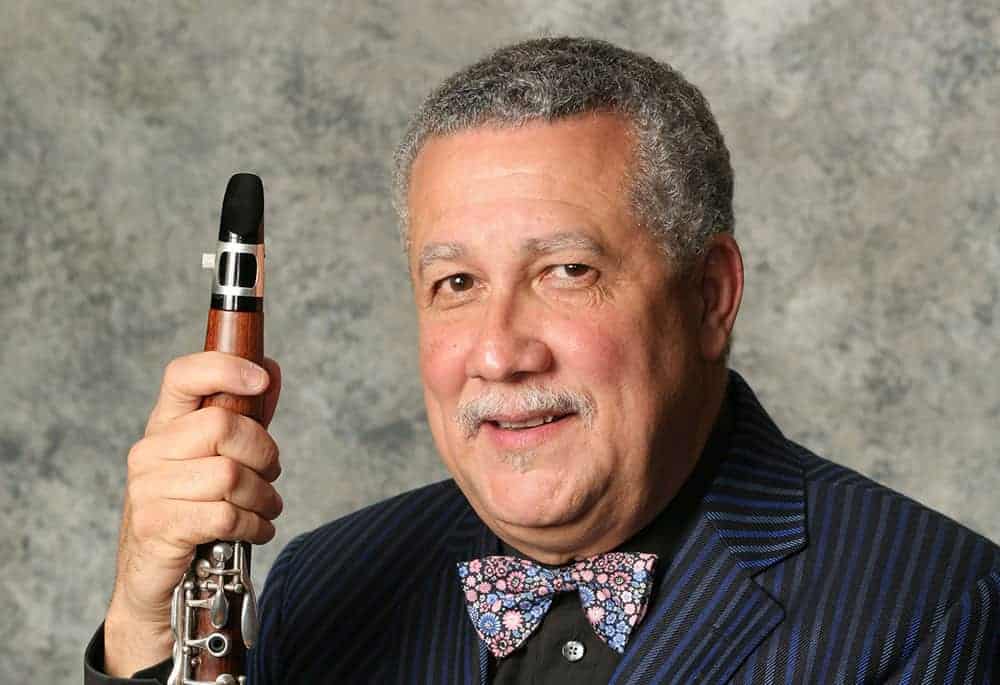 Paquito D'Rivera holding Clarinet