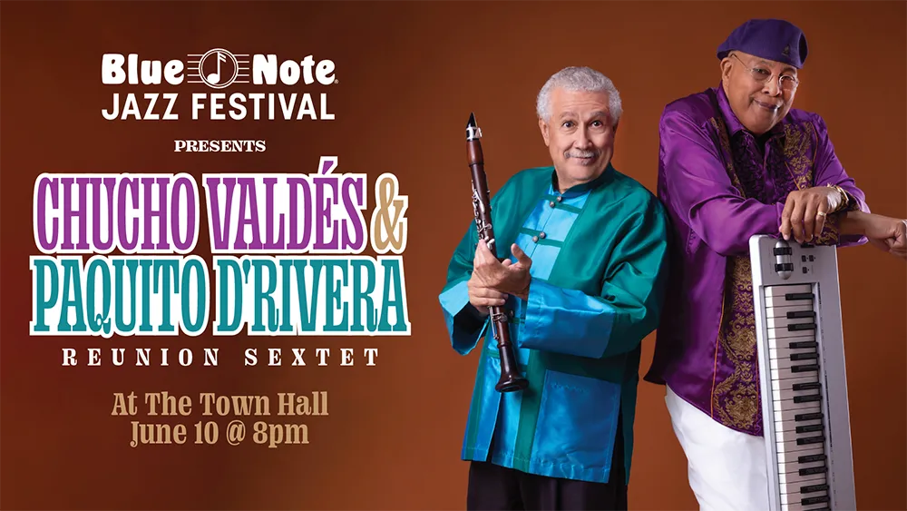 Paquito D'Rivera and Chucho Valdes at the Blue Note Jazz Festival header
