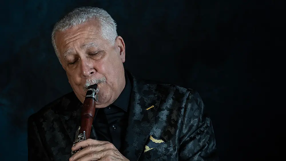 Paquito D'Rivera playing clarinet