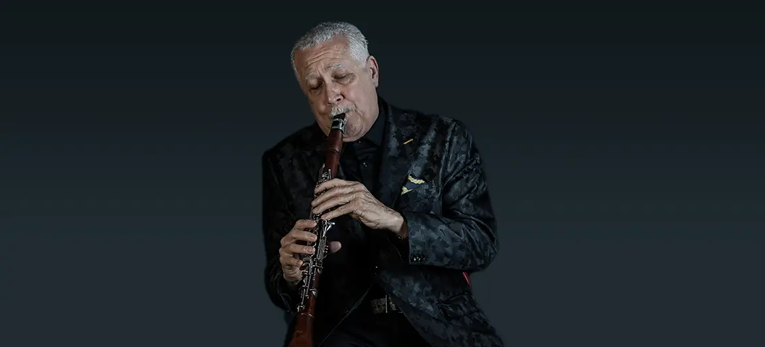 Paquito D'Rivera playing clarinet