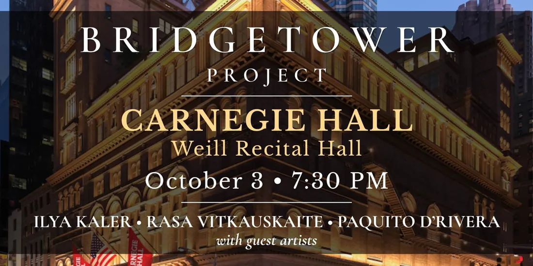 Carnegie Hall Bridgetower Project concert October 3 2026