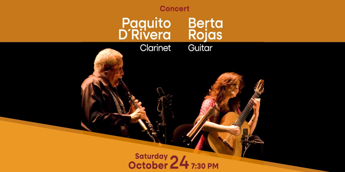 Paquito D'Rivera and Berta Rojas at Herbst Theater