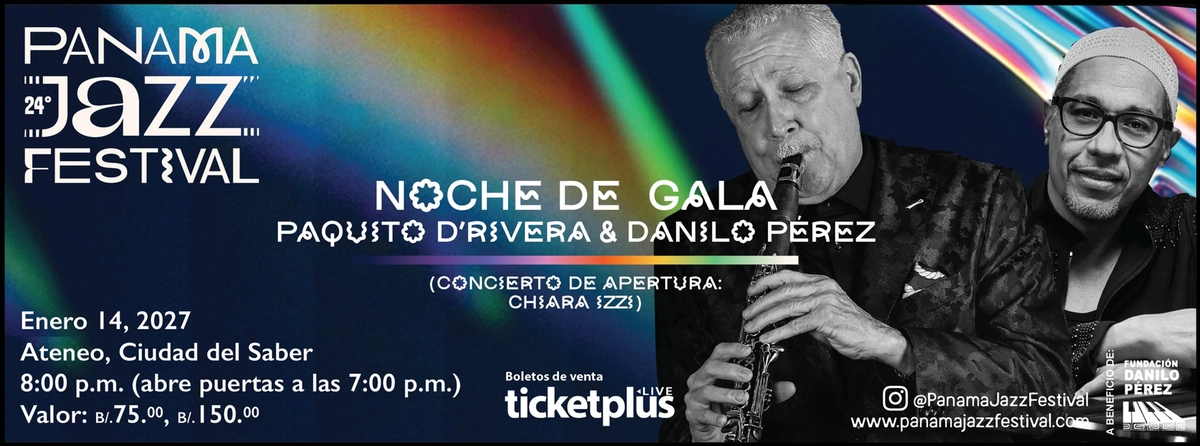Paquito D'Rivera and Danilo Perez at Panama Jazz Festival
